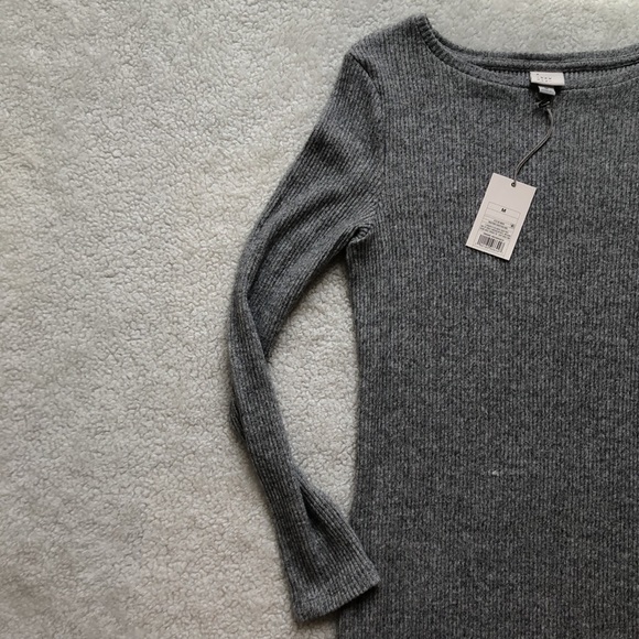 NWT Heather Gray Long Sleeve Dress - Picture 5 of 7